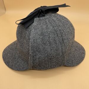 Jaxon Hats Sherlock Holmes Herringbone 100% Wool Cap Hat Detective Costume Hat